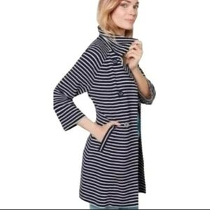 CABi Striped Maritime 3/4sleeve trench jacket